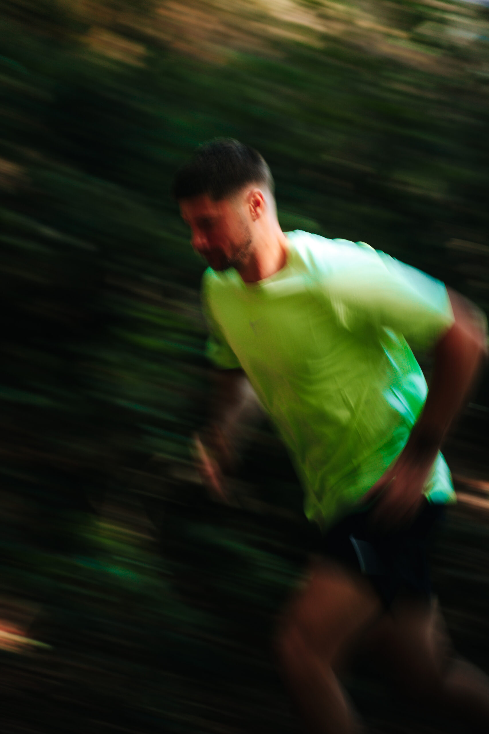 Manu Perez pendant une séance d'entraînement
